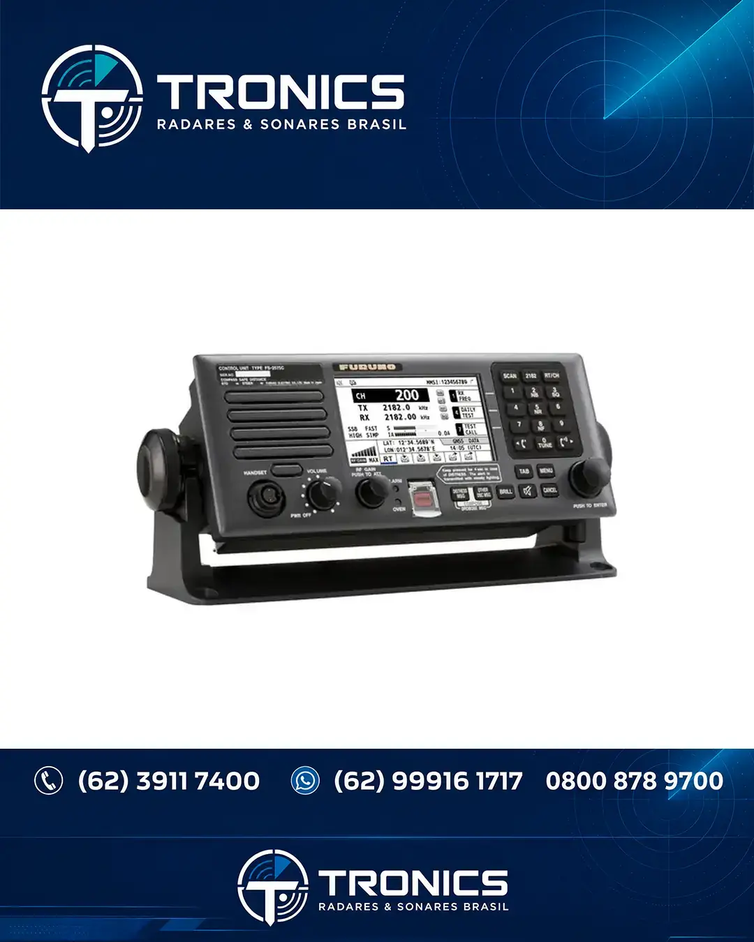 ASSISTÊNCIA COMUNICACAO E GMDSS FURUNO FS 1575 NO BRASIL
