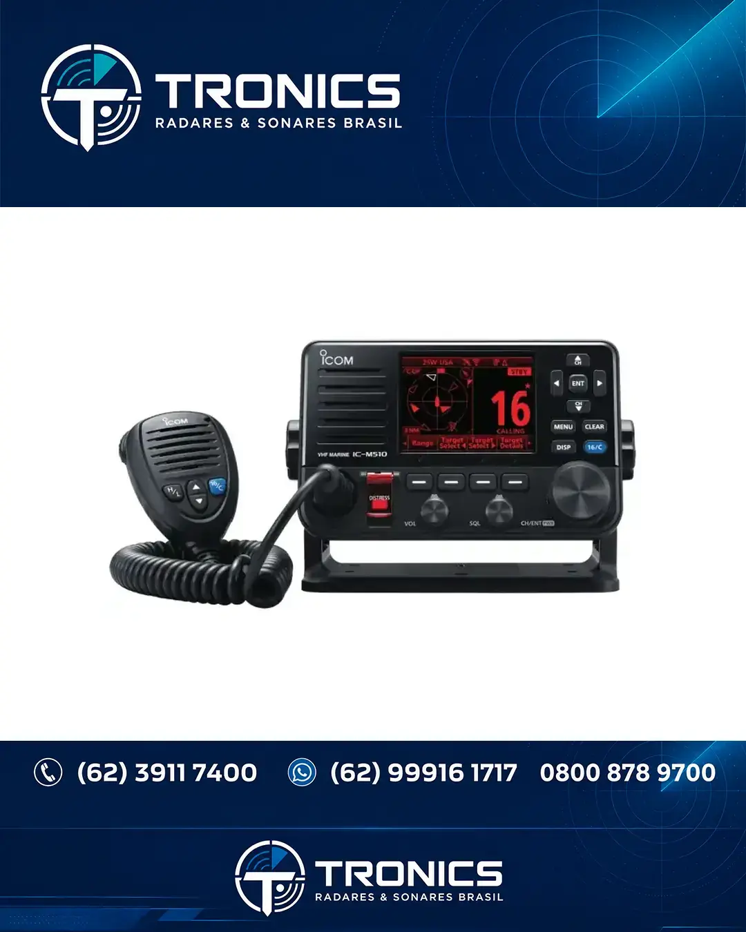 ASSISTÊNCIA COMUNICACAO E GMDSS ICOM IC M510 BRASIL