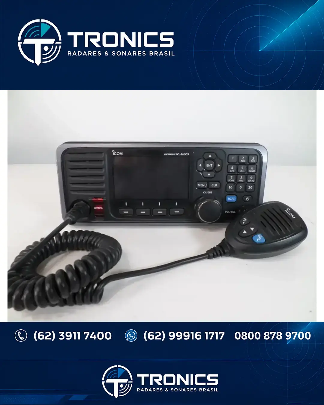 ASSISTÊNCIA COMUNICACAO E GMDSS ICOM IC M605 BRASÍLIA