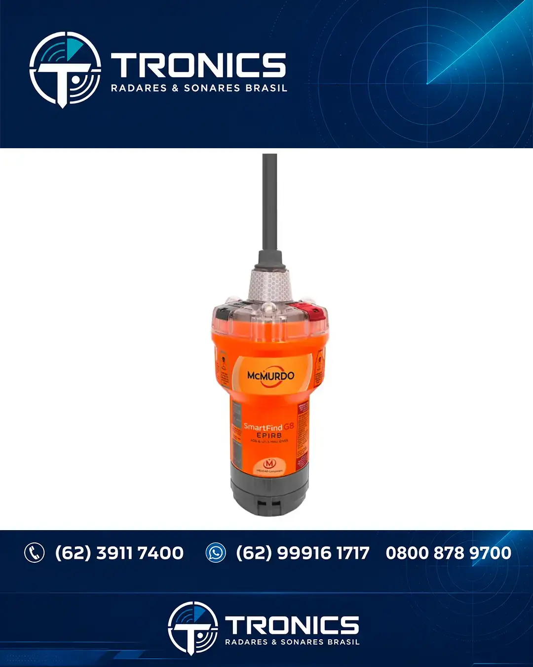 ASSISTÊNCIA COMUNICACAO E GMDSS MCMURDO SMARTFIND G8 DF