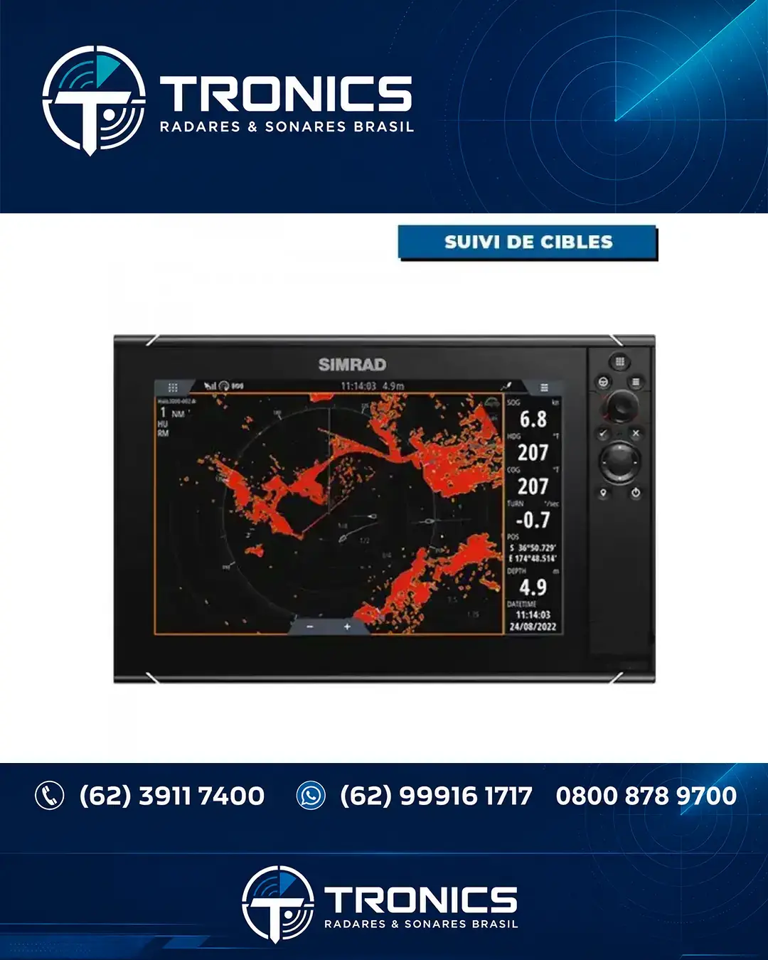 MANUTENÇÃO TÉCNICA EM RADAR SIMRAD HALO3000 BRASIL