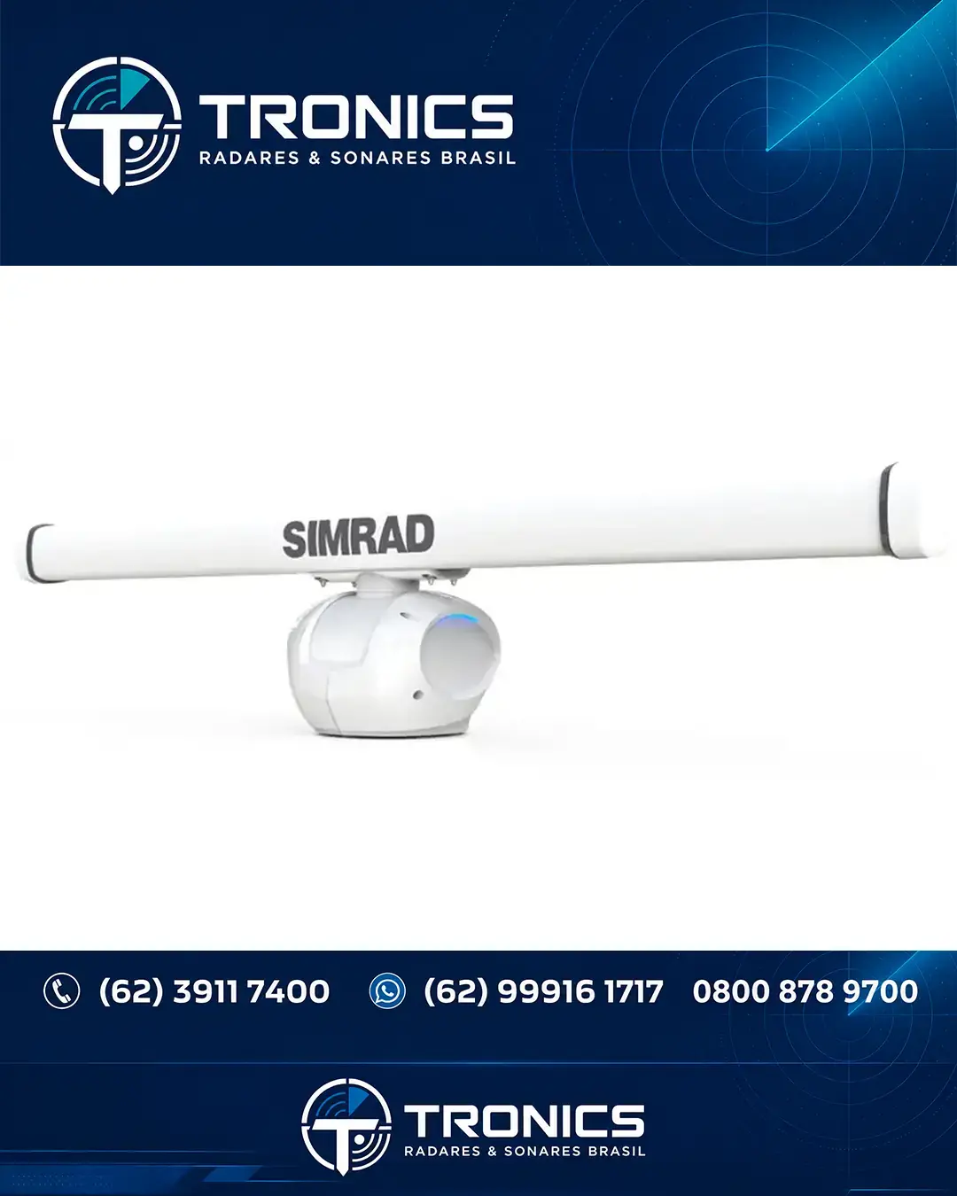 REPAROS TÉCNICA EM RADAR SIMRAD HALO 6 BRASÍLIA