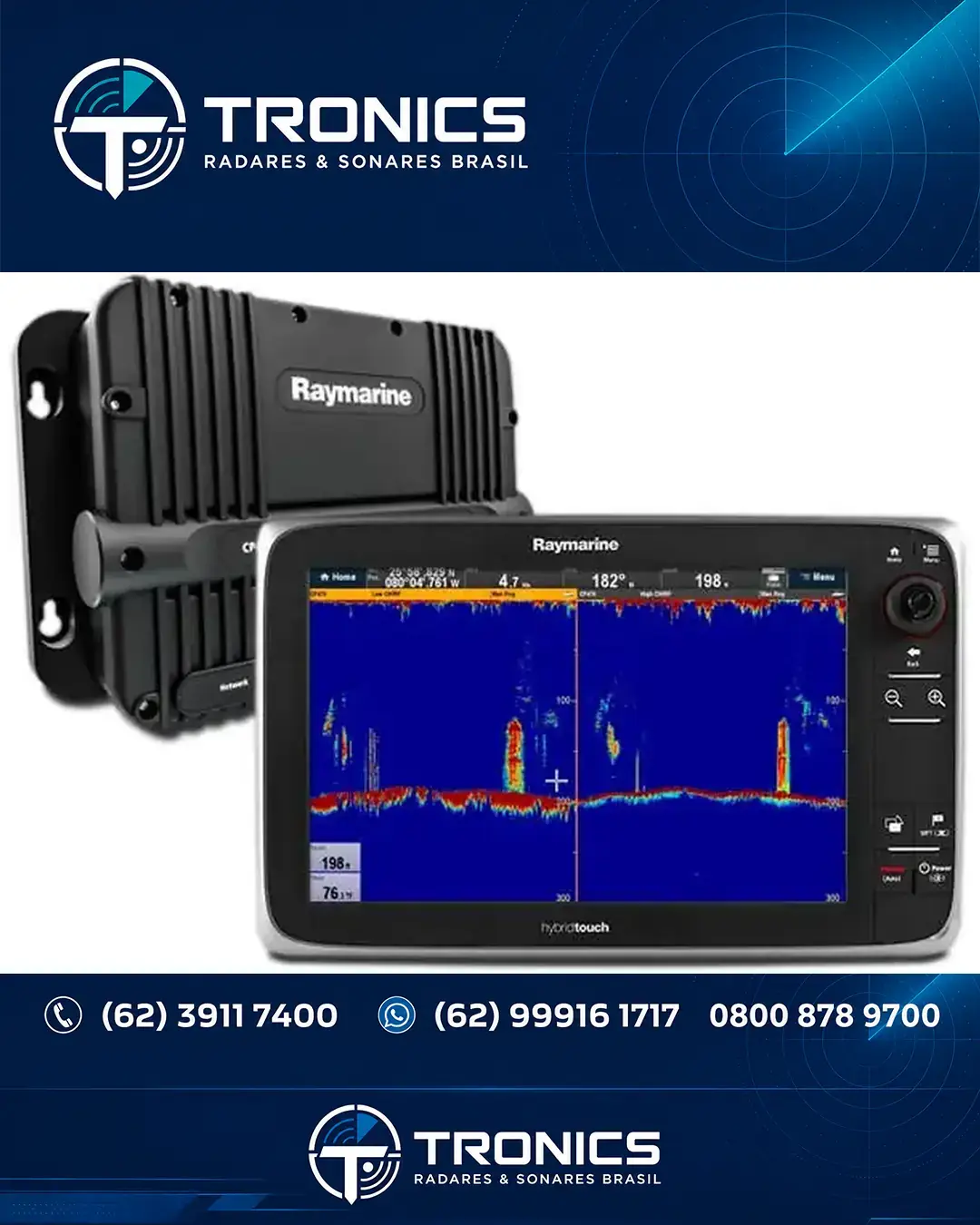 REPAROS TÉCNICA EM RAYMARINE CP470 GOIÁS