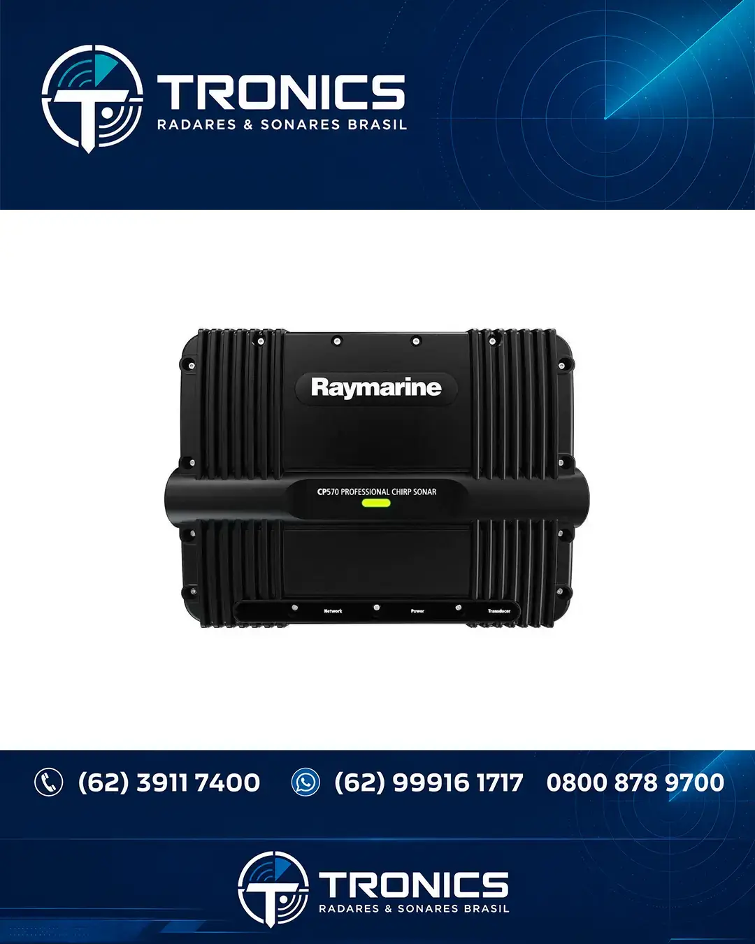 REPAROS TÉCNICA EM SONAR E ECOSSONDA RAYMARINE CP570 NO BRASIL