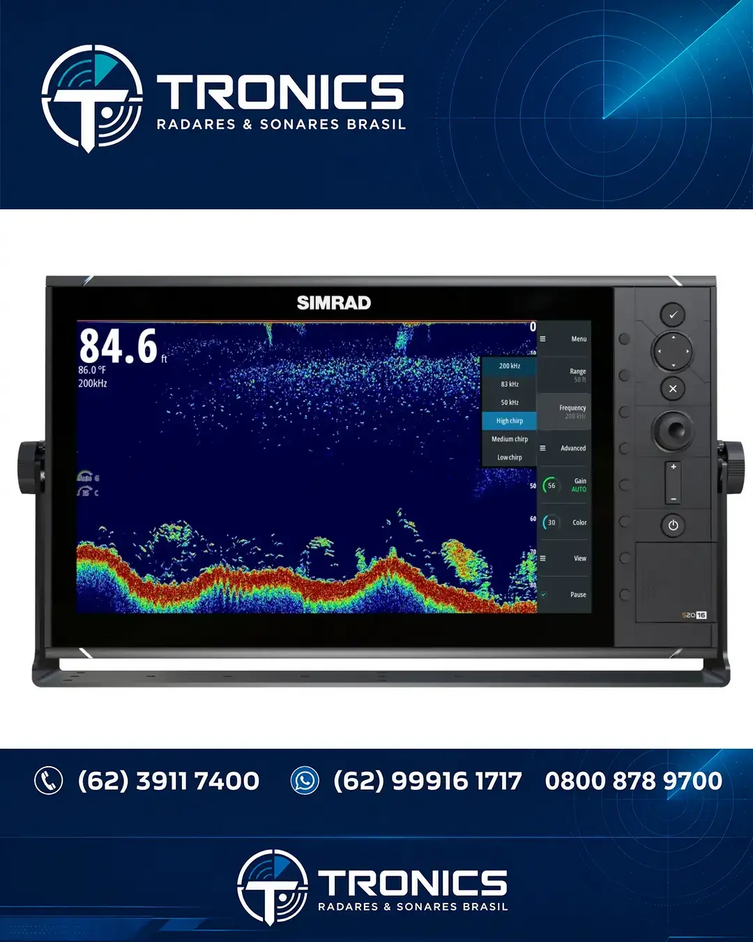 REPAROS TÉCNICA EM SONAR E ECOSSONDA SIMRAD EK60 RIO GRANDE DO SUL