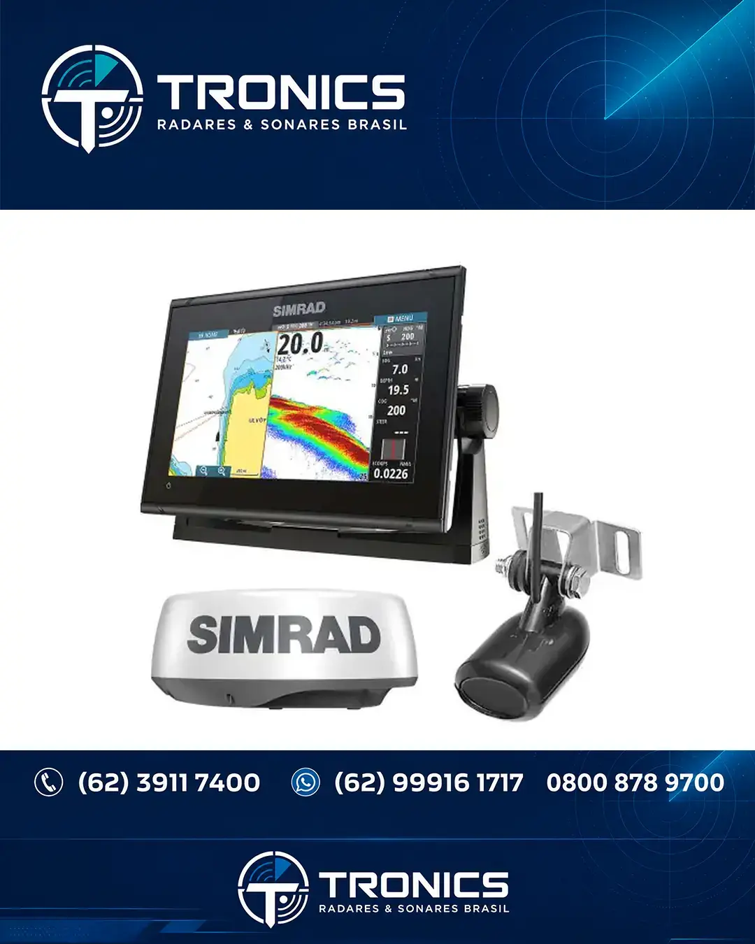 REPAROS TÉCNICA EM SONAR E ECOSSONDA SIMRAD SU90 FLORIANÓPOLIS