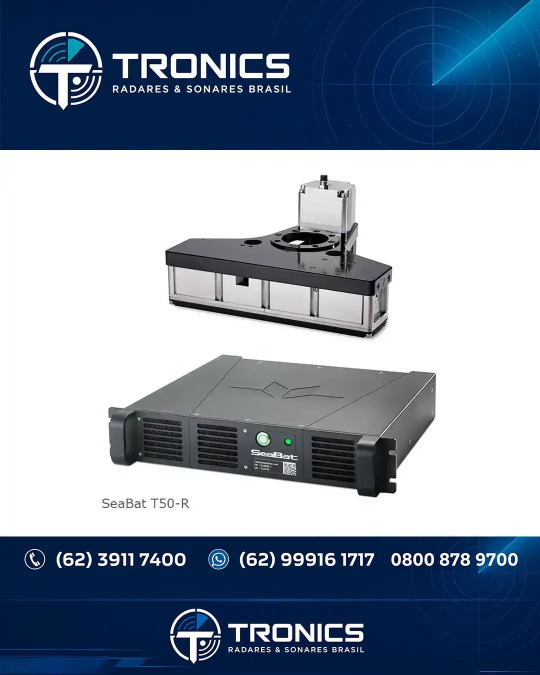 REPAROS TÉCNICA EM TELEDYNE RESON SEABAT T50 FLORIANÓPOLIS